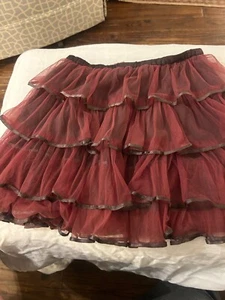 Garnet Hill Girls Size 8 Layered Tulle & Cotton Skirt Festivals Concerts Dressup - Picture 1 of 8
