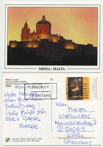 46313 - Malta - Mdina by night - Ansichtskarte, gelaufen - Imagen 1 de 1