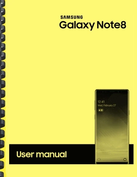 Samsung Galaxy Note 8 Verizon OWNER'S USER MANUAL - Image 1 of 2