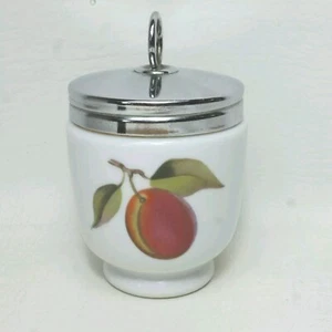 Vintage Royal Worcester Porcelain Egg Coddler | 4" | Fruits Design | Free UK P&P - Picture 1 of 10