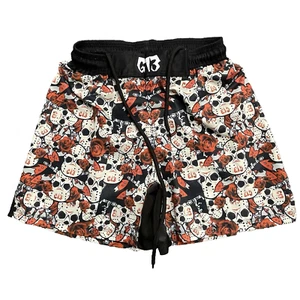 G13 Short Youth Sz XL 26x6 MMA BJJ Training Skull Pattern Strong Compression - Picture 1 of 13