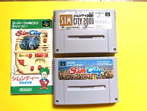 Nintendo Super Famicom sim city & SIM CITY 2000 import Japan - Picture 1 of 9