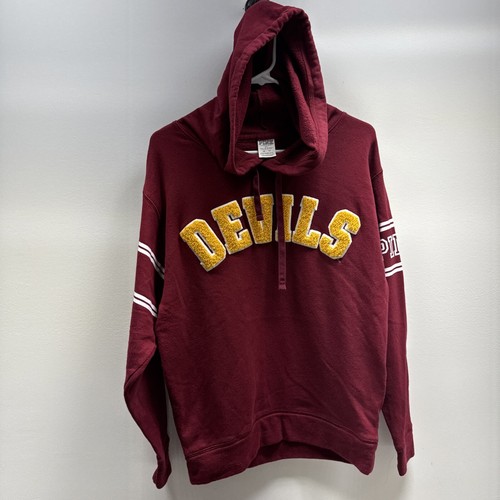 UNDERCOVER Felpa con cappuccio rosa Victoria's Secret donna logo Diavoli marrone taglia XS