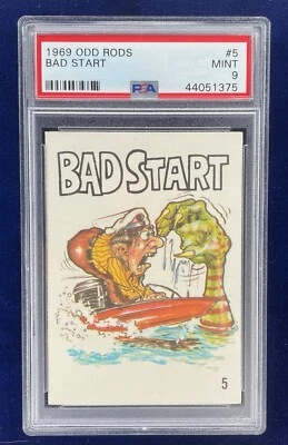 1969 Odd Rods #5 Bad Start PSA 9 - Image 1 of 2