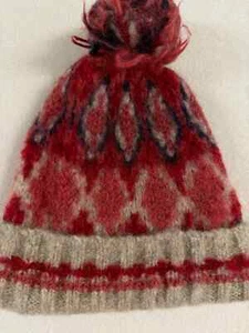 Faherty Beanie Fair Isle Baby Alpaca Merino Wool Hat KIDS Size Made In Peru - Picture 1 of 8