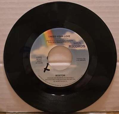Boston - I Need Your Love / We Can Make It 45 - MCA Records - Image 1 of 2
