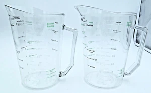 (2) CAMBRO 2 Quart Clear Polycarbonate Liquid Measuring Pitcher 200MCCW 8.5" USA - Picture 1 of 11
