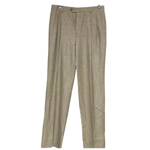 Jos. A. Bank Men's Dress Pants - Brown Plaid - Size 32x33 - Picture 1 of 4