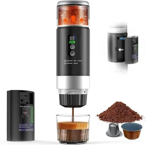Portable Espresso Machine Ground Coffee & Capsule 20 bar Mini Travel Coffee make - Picture 1 of 7