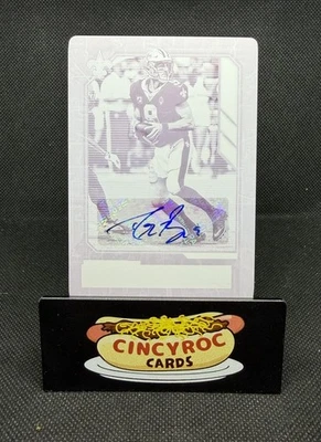 2020 Panini Playbook Drew Brees #84 Printing Plate Auto 1/1 - Image 1 of 2