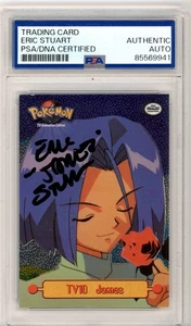 PSA Signed Eric Stuart TV10 James - TV Animation Edition - Pokemon Topps Card - Picture 1 of 2