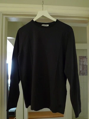 Camiseta Jil Sander Para Hombres Azul Marino Manga Larga Camiseta Talla Grande (L) Nueva Sin Etiquetas Hecha en Italia Foto 1 de 4