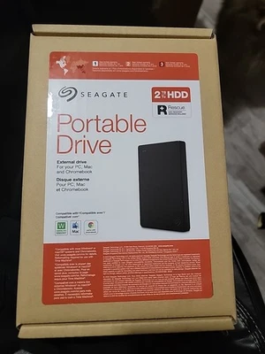 Seagate Portable External Drive HDD 2TB STGX2000400 BDAND NEW SEALED - Image 1 of 3