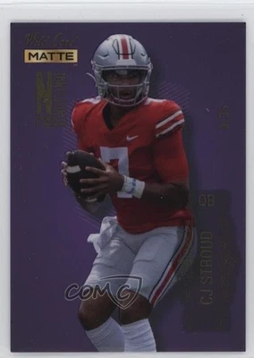 2022 Wild Card MATTE National Convention Football VIP Purple /35 CJ Stroud - Image 1 of 2