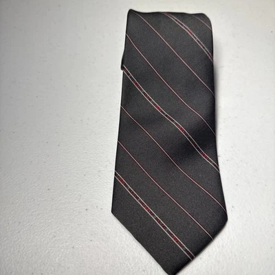 Corbata Gris Ketch con Rayas Diagonales Granates Rayas Negocios Clásico Poliéster Foto 1 de 4