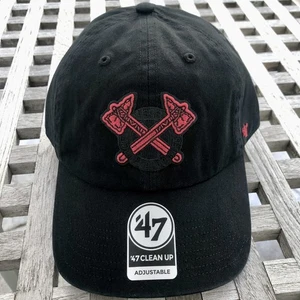 Atlanta Braves Axe Tomahawk Alt Logo 47 Brand MLB Infrared Adjustable Cap Hat - Picture 1 of 6