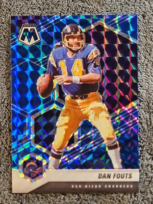 2021 Mosaic #112 Dan Fouts Blue Prizm HOF /99 Chargers - Image 1 of 2