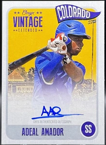 2020 Onyx Vintage Extended ADAEL AMADOR #EAAA Blue Ink AUTO /275 - Picture 1 of 2