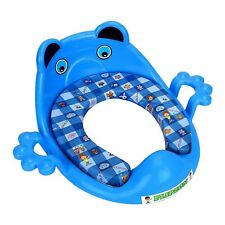 Baby Cushioned Potty Seat with Easy Grip Handles and Comfortable seat (Blue)