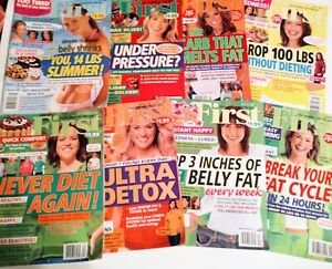 First For Women 2006-07 Rare Mixed Magazine Lot of 8 - Wellness Beauty & Health
