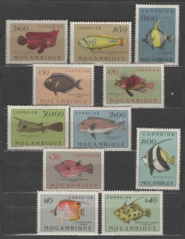 MOZAMBIQUE 1951, FISHS,  MLH Cover