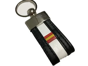 LLAVERO DE PIEL CON BANDERA DE ESPAÑA (PRODUCTO ARTESANO 100 %) - Foto 1 di 1