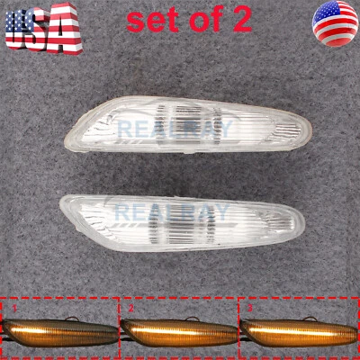 Luces LED de señal de giro de marcador lateral ámbar dinámico para BMW E60 E81 E82 E83 E90 E92 Foto 1 de 4
