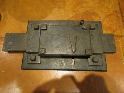 ancienne grosse serrure epok XVIII  fer forgé santé prison porte coffre fort 13 - Photo 1/3