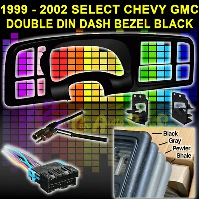 99-02 GM CAMIÓN Y SUV DOBLE DIN COCHE RADIO ESTÉREO INSTALACIÓN TABLERO KIT DP-3002B Foto 1 de 4