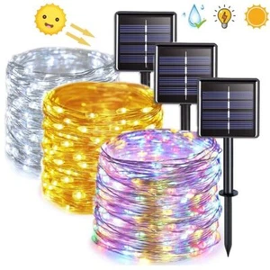 100-300 LED Fairy String Lights Waterproof Christmas Tree Garden Party Outdoor - Picture 1 of 21