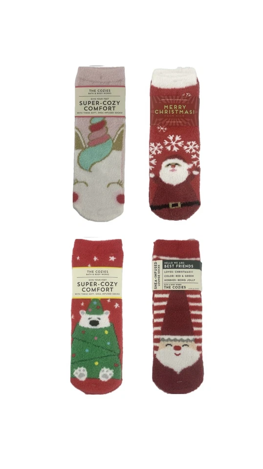 Bath & Body Works Shea-Infused Lounge Socks Non Skid Bottom You Choose 1! - Image 1 of 1