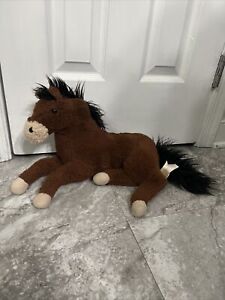 Dan Dee Collector's Choice Horse 20" Long Plush Toy Stuffed Animal Brown White