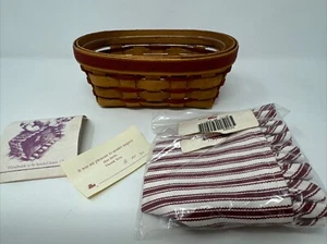 Longaberger 1994 Sweetheart Be Mine Basket, Liner, Protector Combo 18601 - Picture 1 of 12