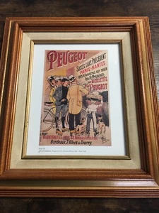 Replik Vintage Poster Peugeot Fahrrad Französisch 1892 Hunde Guillaume 5,5x8 Zoll - Bild 1 von 3