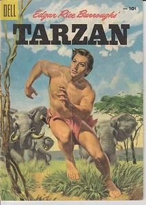 1955 Tarzan #69 Comic Book GOLDEN AGE Edgar Rice Burroughs Jungle Dell Pulp VTG - Picture 1 of 2