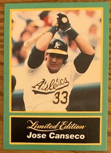 JOSE CANSECO, 1989 CMC "LIMITED EDITION" CARD # 6 IN EXCELLENT CONDITION ! 