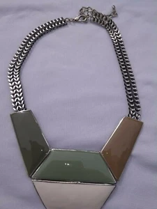 Multi-Color Art Decco Retro Bib Necklace - New - Picture 1 of 1