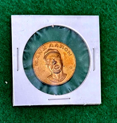 1969 思科 Gas Hank Aaron 百年系列 1869 = 1969 硬币。 状况完好 — 第 1/2 张图片