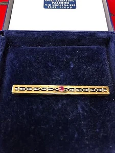 14k Gold Antique Art Deco Pin - Picture 1 of 9