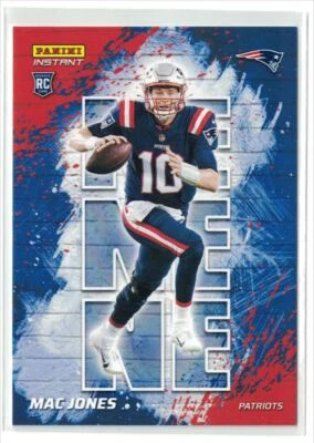 2021 Panini Instant MY CITY Mac Jones Rookie New England Patriots #22 PR=1130 - Image 1 of 2