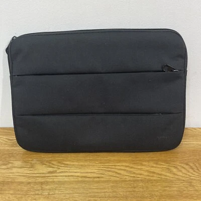 Nifteen black canvas laptop tablet sleeve/ case - for 12 inch device - Image 1 of 4