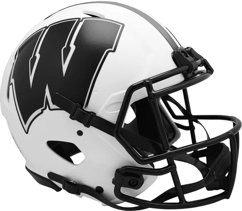 Riddell Wisconsin Badgers LUNAR Alternate Revolution Speed Football Helmet Cover