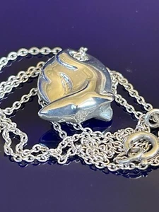 Tiffany & Co Silver Elsa Peretti Zodiac Rat Pendant Necklace Vintage 1979 Rare - Picture 1 of 23