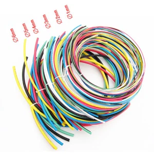 Kit assortimento tubi termoretraibili tubi cavo 66 metri 7 colori - Foto 1 di 8
