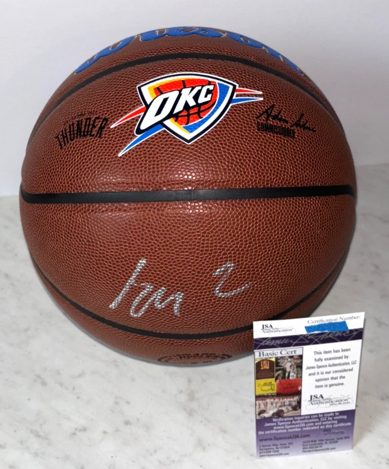 SHAI GILGEOUS ALEXANDER SIGNED OKC OKLAHOMA CITY THUNDER BASKETBALL MVP 2025 JSA - Image 1 of 3
