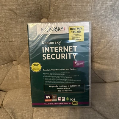 Kaspers Internet Security Premium Protection 3 Devices 2014 Sealed MAC iOS & - Image 1 of 2