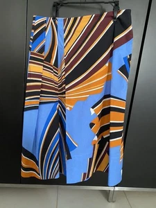 Falda Acampanada Algodón Emilio Pucci Negra Floral 40 - Imagen 1 de 4