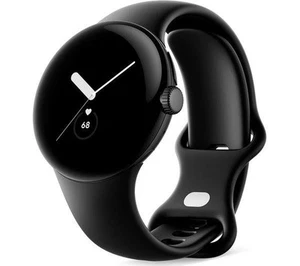 Google Pixel Watch Smartwatch - Aktivitäts- & Herzfrequenz-Tracking - Schwarz - Bild 1 von 12