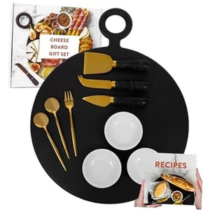Charcuterie Board Gift Set, Black: Unique Mother's Day Gifts For Mom, House - Picture 1 of 8