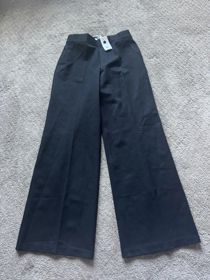 Spanx Women’s Petite Performance Pant Wide Leg Classic Black Size Petite Small - Image 1 of 4